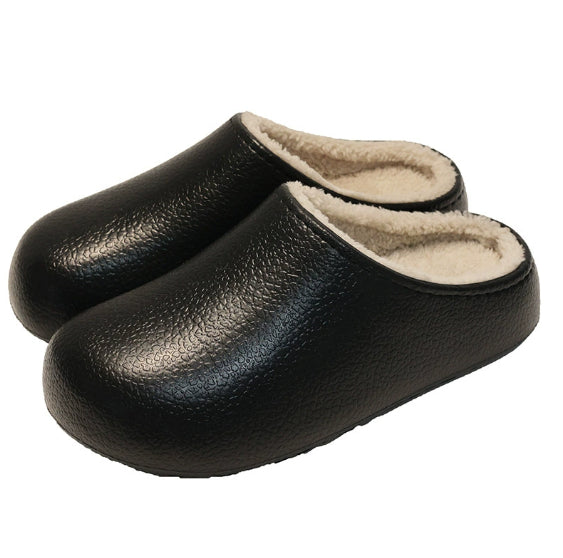 Insulated Cotton Slippers - Non-Slip Indoor