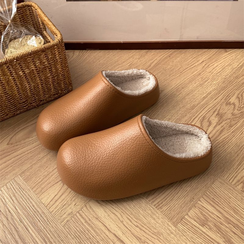 Insulated Cotton Slippers - Non-Slip Indoor