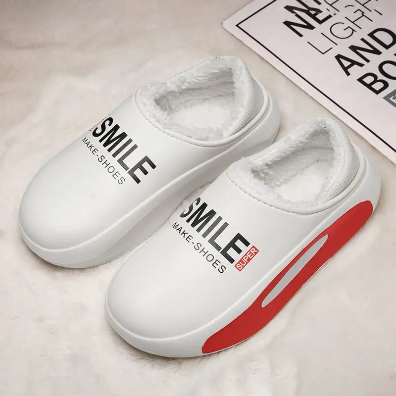 Men's Plush Platform Slippers