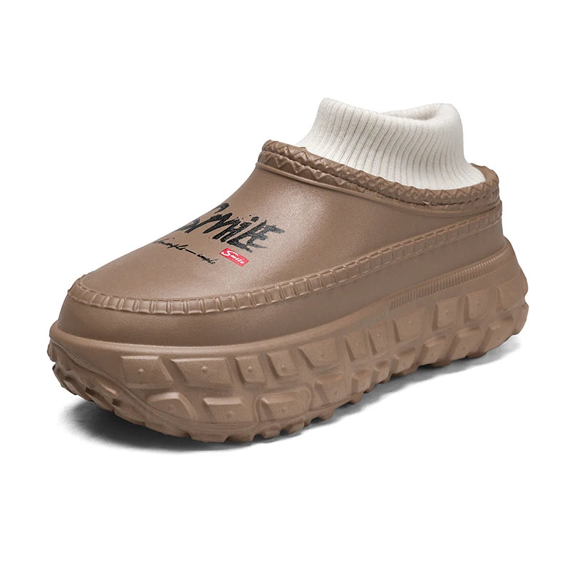 Couple Fleece-Lined Cotton Slippers