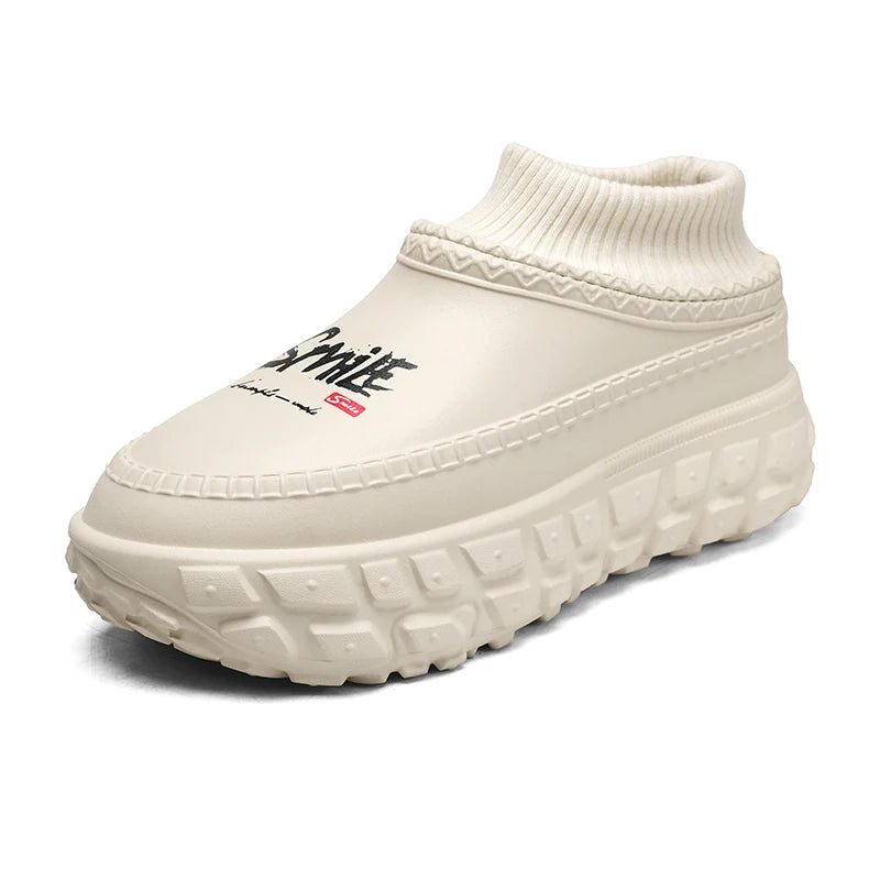 Couple Fleece-Lined Cotton Slippers