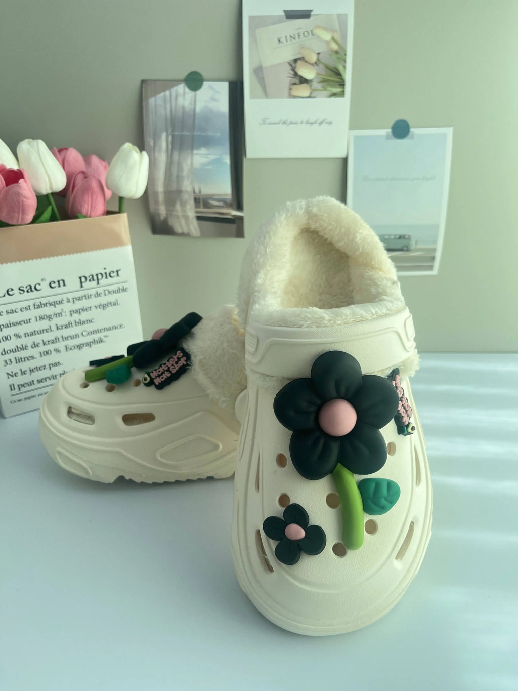 Women's Floral Platform Slippers