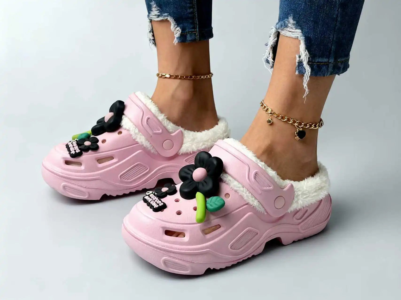 Women's Floral Platform Slippers