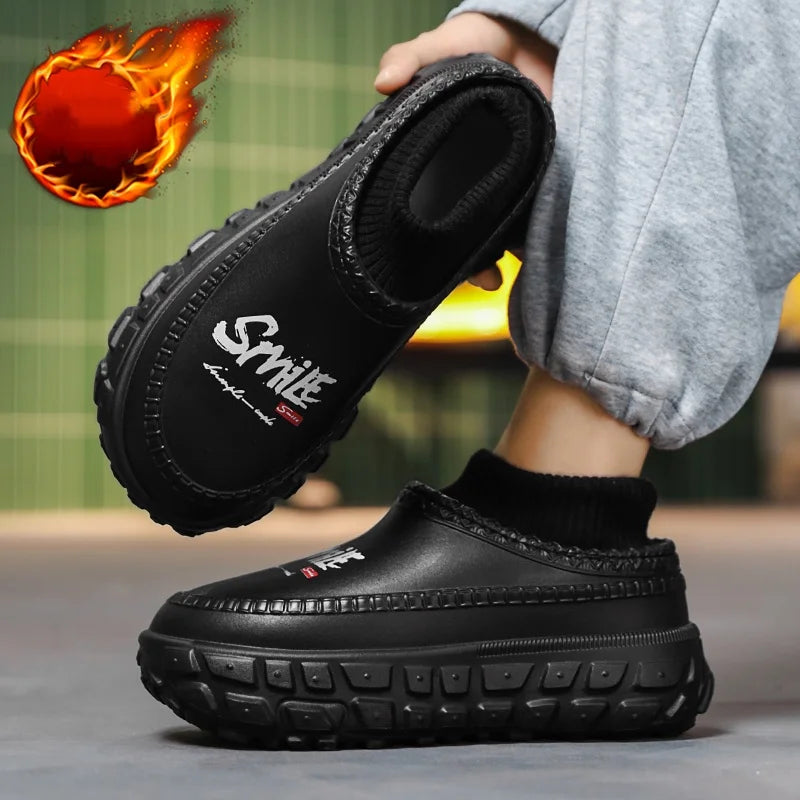 Couple Fleece-Lined Cotton Slippers