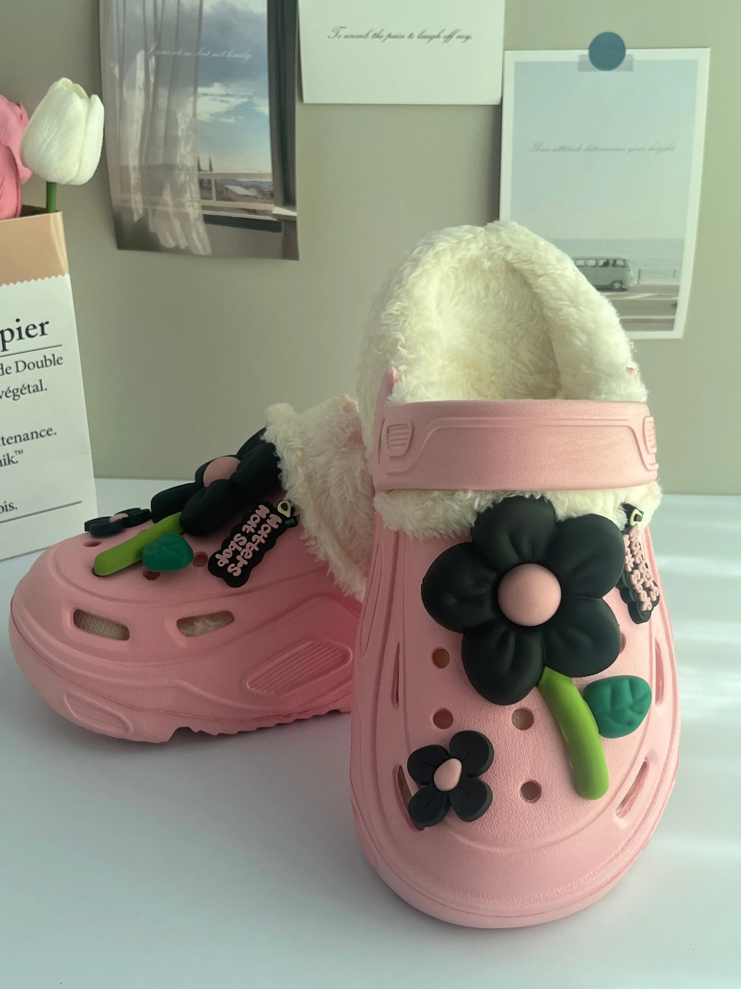 Women's Floral Platform Slippers