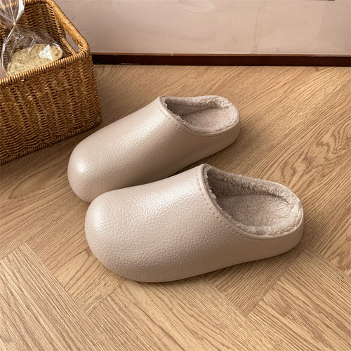 Insulated Cotton Slippers - Non-Slip Indoor