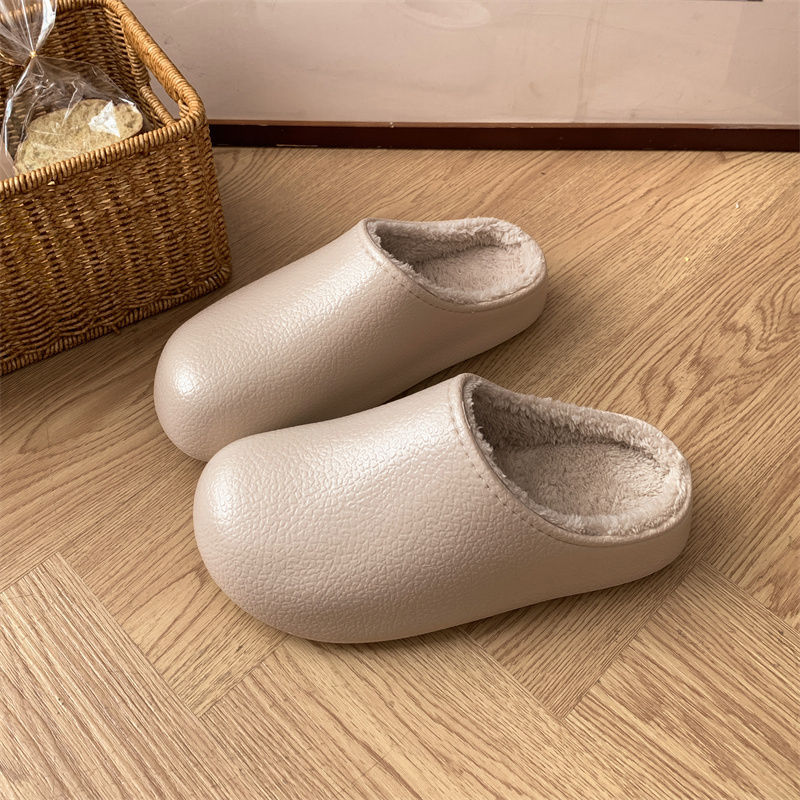 Insulated Cotton Slippers - Non-Slip Indoor
