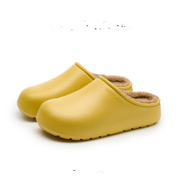 Fleece-Lined Waterproof Winter Slippers